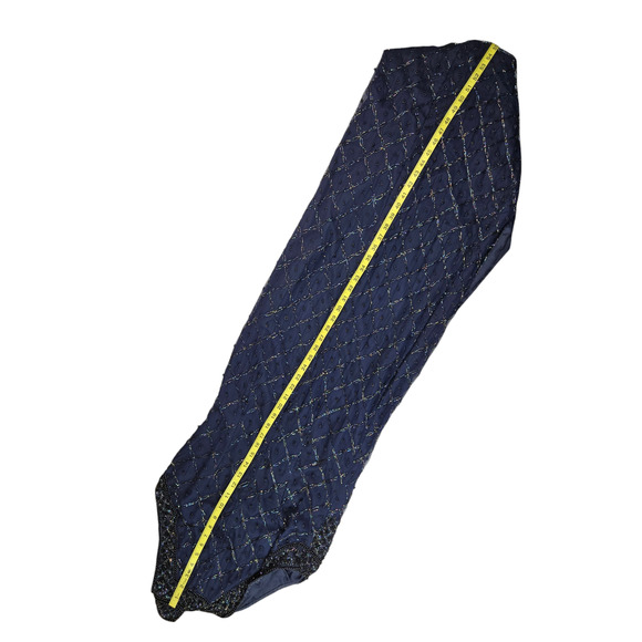 Vintage Laurence Kazar Silk Beaded Gown Size Large Long Bling Formal Dress Prom - Picture 7 of 7